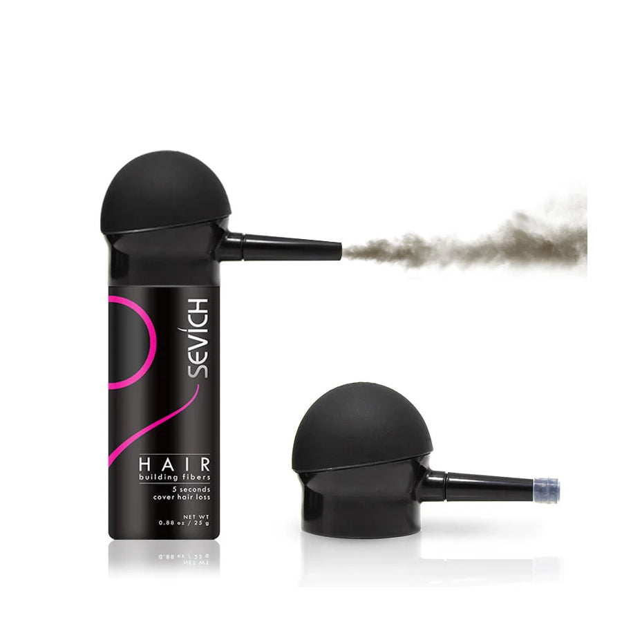 Sevich 3pcs/Lot Hair Fiber Powder+Hair Styling Spray+Nozzle Applicator Pump Keratin Hair Building Fiber Powder Hair Loss Product
