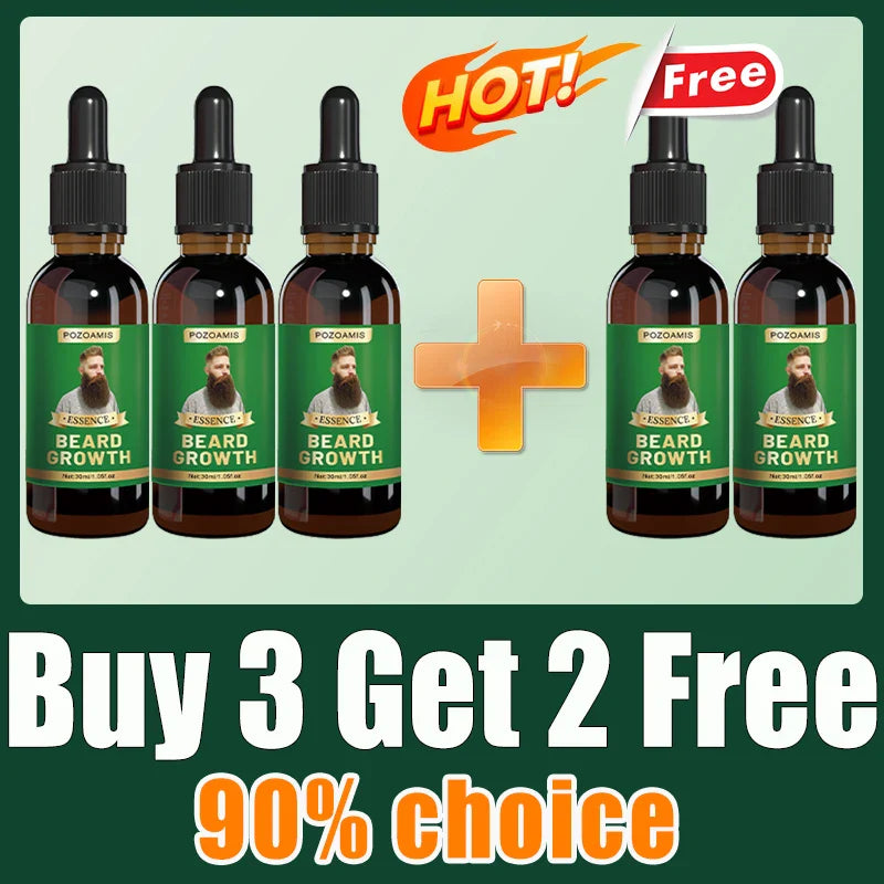 The most effective beard growth essence in 2025, grow a thick beard in 7 days. Chest hair, leg hair, beard and hair growth
