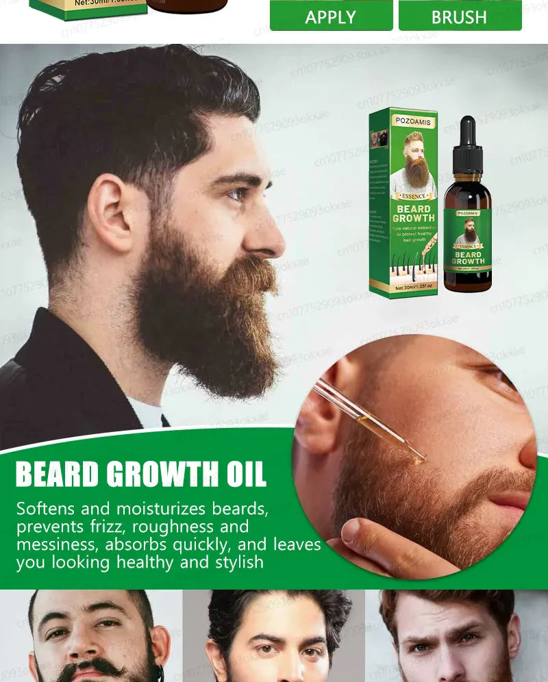 The most effective beard growth essence in 2025, grow a thick beard in 7 days. Chest hair, leg hair, beard and hair growth