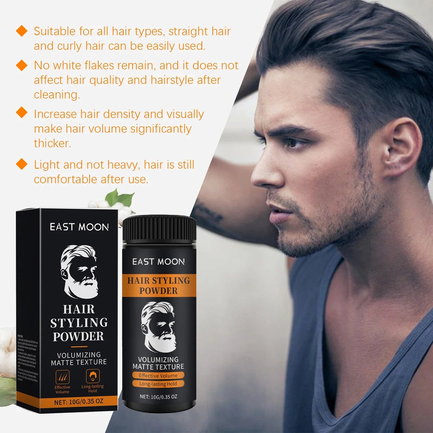 10g Hair Styling Powder Hair Plumpness Powder Natural Fluffy Long-Lasting Refreshing Oil Controlling Hair Styling Matte Powder