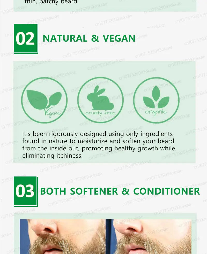 The most effective beard growth essence in 2025, grow a thick beard in 7 days. Chest hair, leg hair, beard and hair growth
